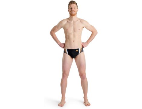 ARENA Swim Briefs Mężczyźni M Threefold Brief R 54 Black-asphalt-white - 4
