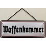 Blechschild ze sznurkiem 27 x 10 cm komora na broń - blaszana emma - 3