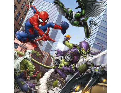 Puzzle Ravensburger Marvel 147 elementów 3x49 Spiderman w akcji - 5