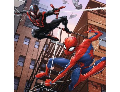 Puzzle Ravensburger Marvel 147 elementów 3x49 Spiderman w akcji - 4