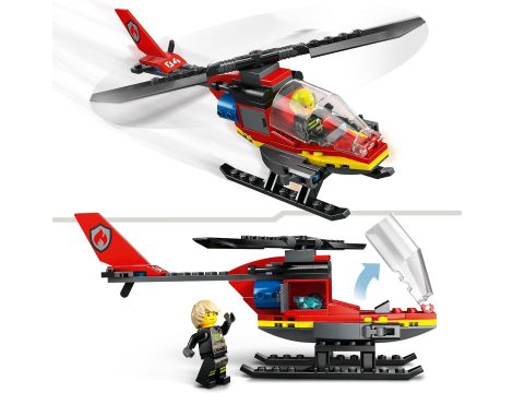 Strażacki helikopter ratunkowy LEGO City 60411 - 3