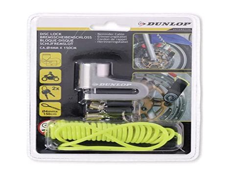 Blokada tarczy hamulcowej Dunlop 4 mm x 150 cm żółta