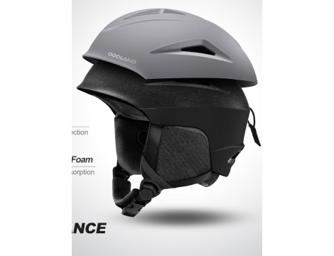 Kask narciarski z goglami rozmiar M, szary Odoland - 3