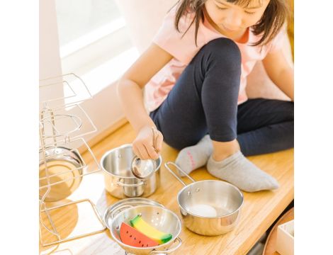 Melissa & Doug Zestaw naczyń kuchennych | Zestaw zabawek dla dzieci - 7