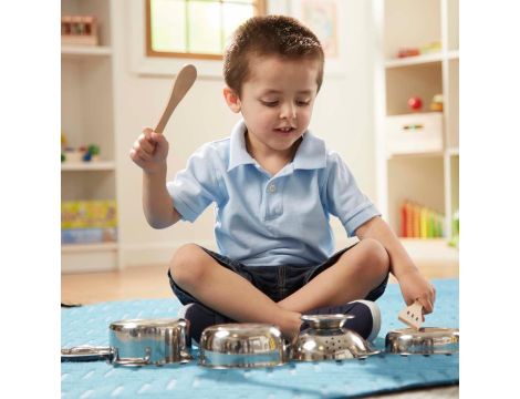 Melissa & Doug Zestaw naczyń kuchennych | Zestaw zabawek dla dzieci - 6