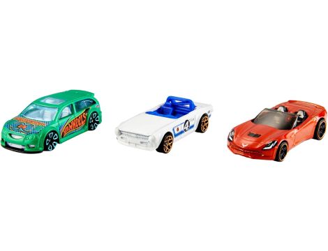 Hot Wheels Trzypak od 3 lat Samochodowy zestaw upominkowy - 3