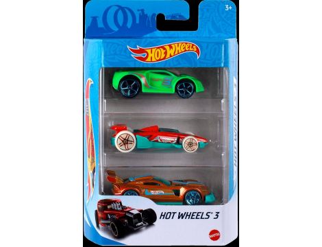 Hot Wheels Trzypak od 3 lat Samochodowy zestaw upominkowy - 4