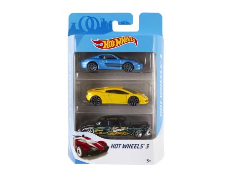 Hot Wheels Trzypak od 3 lat Samochodowy zestaw upominkowy