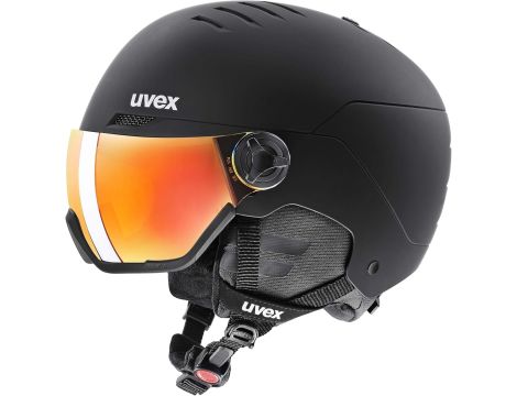 Kask narciarski Uvex r. 58-61cm czarny mat Wanted visor - 2