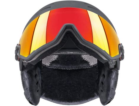 Kask narciarski Uvex r. 58-61cm czarny mat Wanted visor - 5