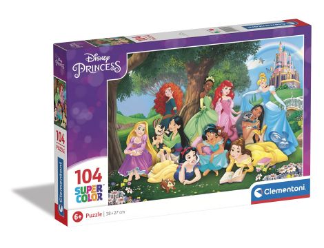 Puzzle Clementoni Super Kolor 104 elementów Disney princess