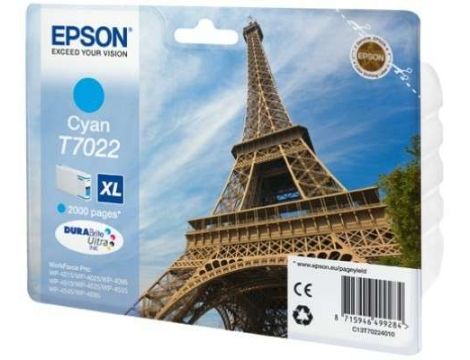 Tusz atrament  Epson T7022 Durabrite XL błękitny