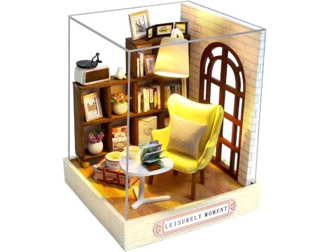 CUTEROOM Domek dla lalek miniaturowy drewniany domek dla lalek - 3