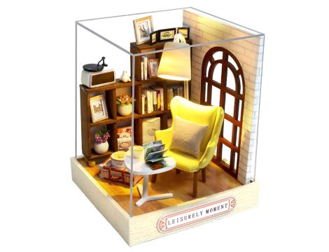 CUTEROOM Domek dla lalek miniaturowy drewniany domek dla lalek