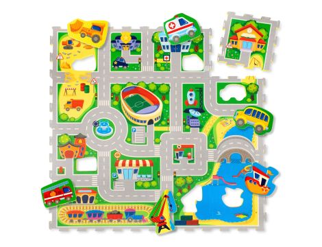 HAKUNA MATTE CITY MATA PIANKOWA PUZZLE 120X120CM