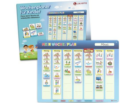 Tablica magnetyczna - planer tygodnia dla dzieci - 5