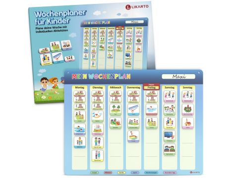 Tablica magnetyczna - planer tygodnia dla dzieci