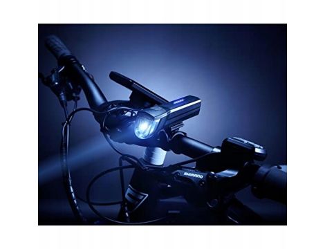 ZESTAW LAMPEK ROWEROWYCH LED Oświetlenie rowerowe FISCHER 50363 USB - 4