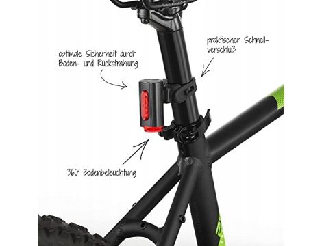 ZESTAW LAMPEK ROWEROWYCH LED Oświetlenie rowerowe FISCHER 50363 USB - 7