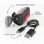 ZESTAW LAMPEK ROWEROWYCH LED Oświetlenie rowerowe FISCHER 50363 USB - 7