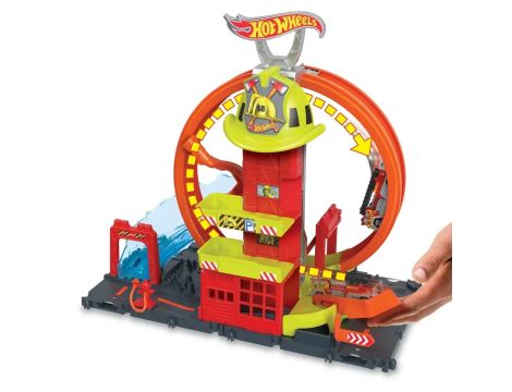Hot Wheels City Super remiza strażacka z pętlą HKX41 - 10