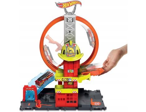Hot Wheels City Super remiza strażacka z pętlą HKX41 - 9