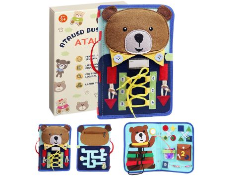 ATAUSD Busy Board zabawka sensoryczna tablica manipulacyjna