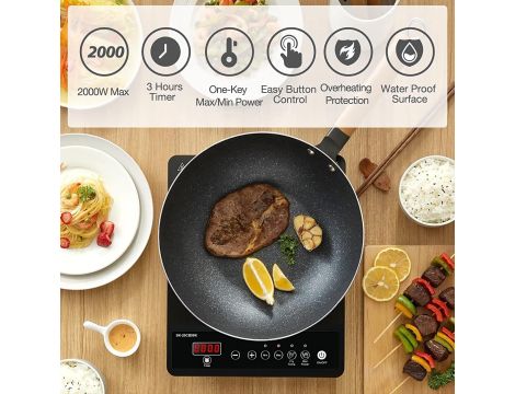 AMZCHEF POJEDYNCZA PŁYTA INDUKCYJNA 2000 W - 3