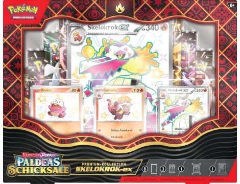 Gra kolekcjonerska karciana Pokemon Paldeas Premium Kollektion SKELOKROK-ex - 3