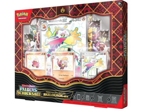 Gra kolekcjonerska karciana Pokemon Paldeas Premium Kollektion SKELOKROK-ex - 4