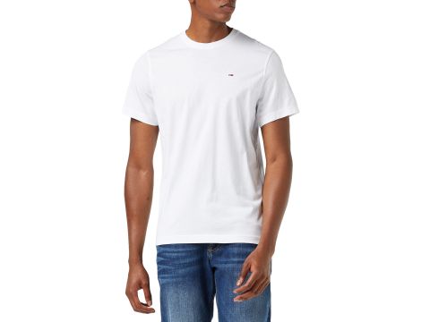 T-shirt męski okrągły dekolt  rozmiar S biały