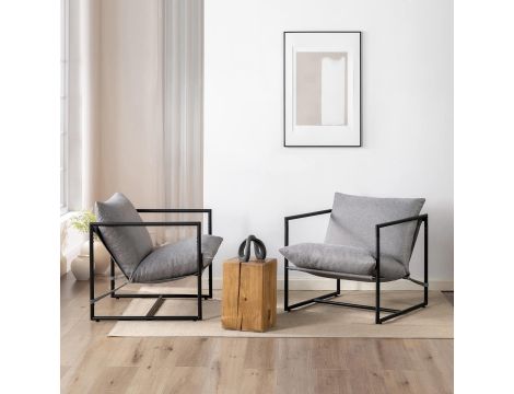 Fotel tradycyjny Zinus szary - 3
