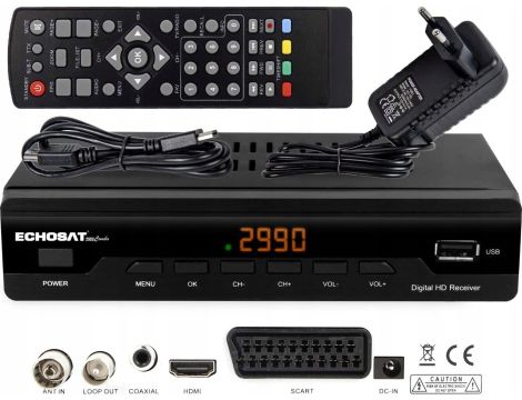 Tuner DVB-C, DVB-T, DVB-T2 Echosat 2990 COMBO + HDMI - 3