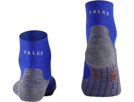 SKARPETY TREKKINGOWE MĘSKIE FALKE TK5 SHORT R. 39-41 SZARO-NIEBIESKIE - 3