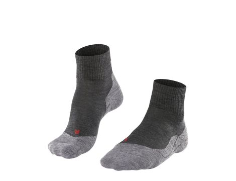 SKARPETY TREKKINGOWE MĘSKIE FALKE TK5 SHORT R. 46-48 SZARO-CZARNE