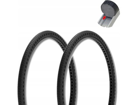 ECOVELO OPONY GUMOWE DO WÓZKA INWALIDZKIEGO 24 x 1 3/8 cala - 2