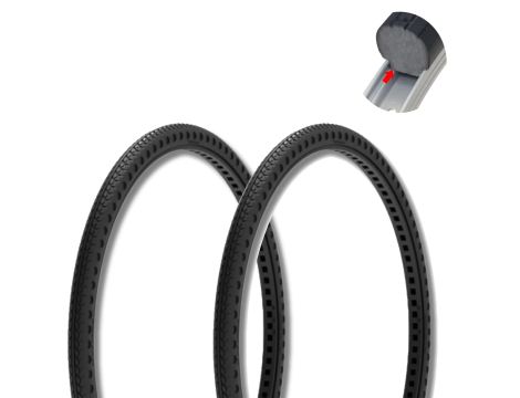 ECOVELO OPONY GUMOWE DO WÓZKA INWALIDZKIEGO 24 x 1 3/8 cala