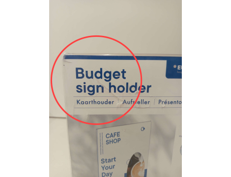 Uchwyt na szyldy Europel Budget standard A4 E11C28 - 2
