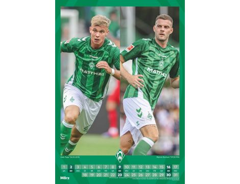 Werder Brema 2025 - Kalendarz A3 - Kalendarz piłkarski - Kalendarz kibica - 10
