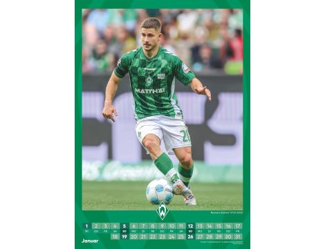 Werder Brema 2025 - Kalendarz A3 - Kalendarz piłkarski - Kalendarz kibica - 9