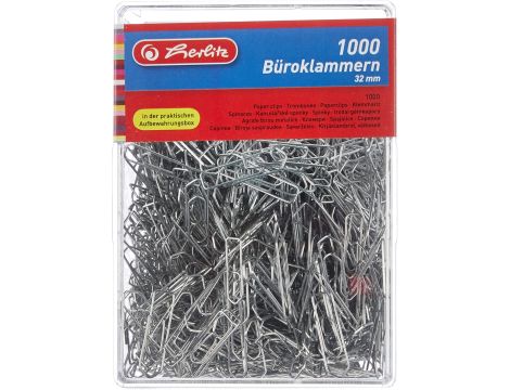 Herlitz 8859100 spinacze biurowe 32 mm ocynkowane - 4