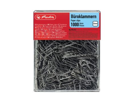 Herlitz 8859100 spinacze biurowe 32 mm ocynkowane