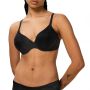 Body make-up niewidoczny biustonosz z fiszbinami 80B Czarny - 2